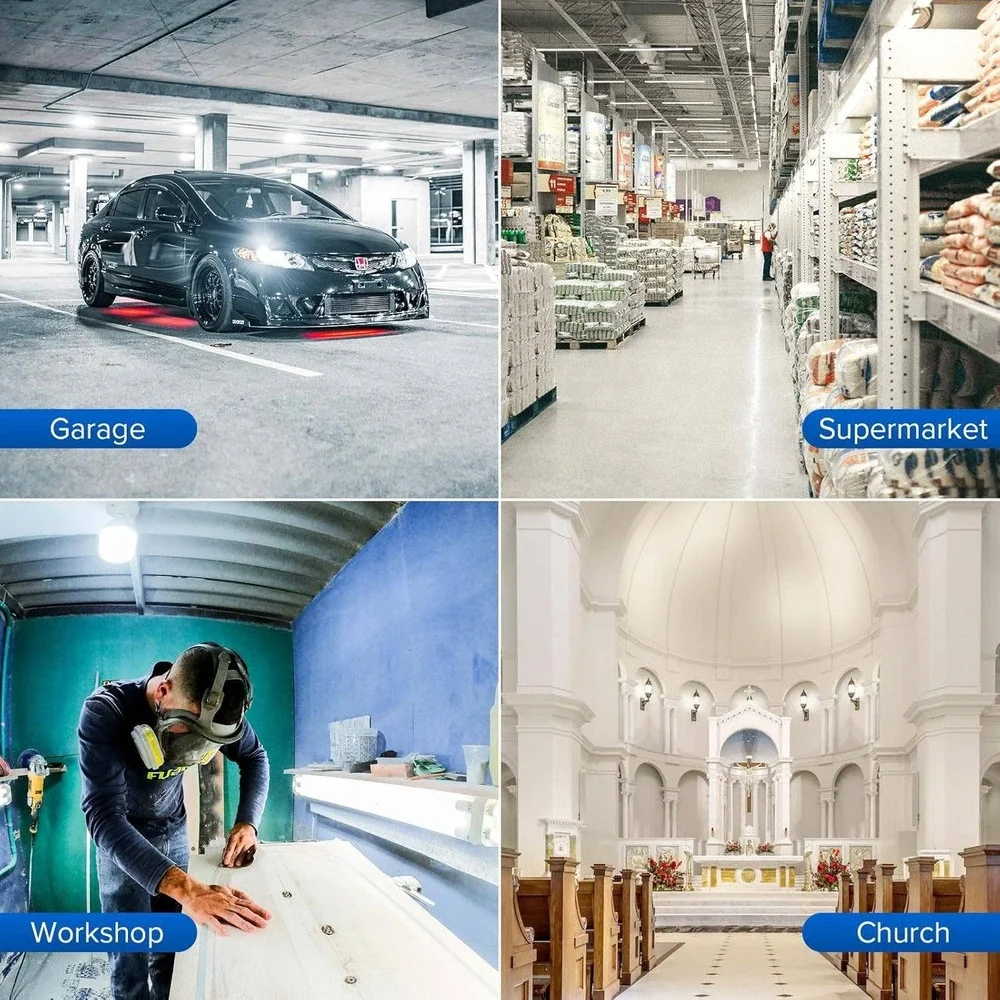 SANSI A21 LED Bulb 10000 Lumens 5000K Daylight E26 65W Non-Dimmable for Worksh‎